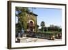 V Sattui Winery Building, Napa Valley, CA-George Oze-Framed Photographic Print