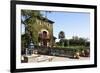 V Sattui Winery Building, Napa Valley, CA-George Oze-Framed Photographic Print