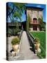 V. Statue Winery Headquarters, Napa Valley, California-Dennis Flaherty-Stretched Canvas
