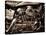 V-Twin Motorcyle Engine-Stephen Arens-Stretched Canvas