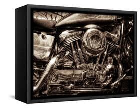 V-Twin Motorcyle Engine-Stephen Arens-Framed Stretched Canvas