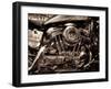 V-Twin Motorcyle Engine-Stephen Arens-Framed Photographic Print