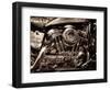 V-Twin Motorcyle Engine-Stephen Arens-Framed Photographic Print