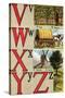V, W, X, Y, Z Illustrated Letters-Edmund Evans-Stretched Canvas