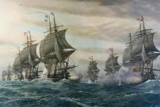 Battle of Virginia Capes-V. Zveg-Stretched Canvas