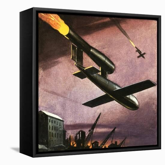 V1 Rocket Doodlebug-null-Framed Stretched Canvas