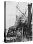 V2 Rocket Is Loaded onto Boat-null-Stretched Canvas