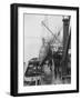 V2 Rocket Is Loaded onto Boat-null-Framed Photographic Print