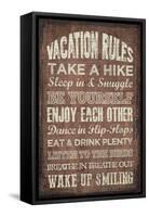 Vaca Rules-Erin Clark-Framed Stretched Canvas