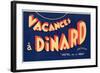Vacances a Dinard, Hotel De La Mer-null-Framed Art Print