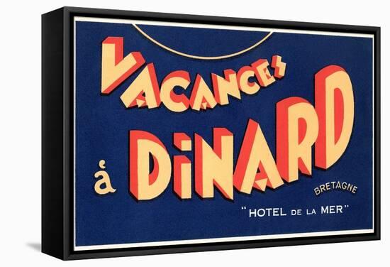 Vacances a Dinard, Hotel De La Mer-null-Framed Stretched Canvas