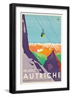 'Vacances en Autriche' - Poster advertising vacations in Austria-null-Framed Giclee Print