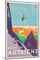 'Vacances en Autriche' - Poster advertising vacations in Austria-null-Mounted Giclee Print