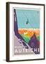 'Vacances en Autriche' - Poster advertising vacations in Austria-null-Framed Giclee Print