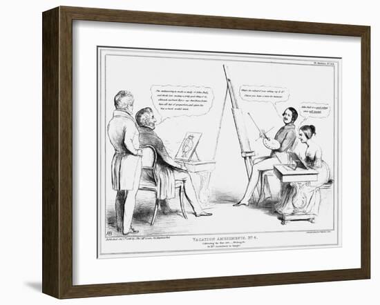 Vacation Amusements No 4, 1840-John Doyle-Framed Giclee Print