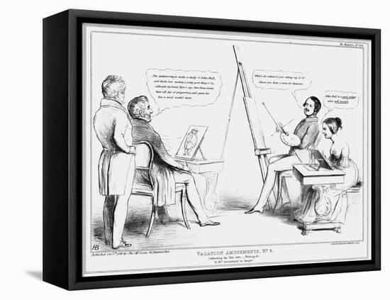 Vacation Amusements No 4, 1840-John Doyle-Framed Stretched Canvas