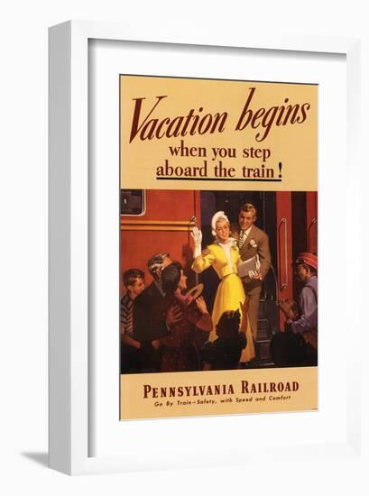 Vacation Begins-null-Framed Art Print