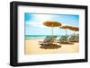 Vacation Concept. Spain. Beach on Costa Del Sol. Mediterranean Sea-Subbotina Anna-Framed Photographic Print