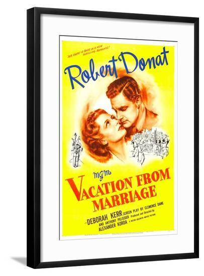 Vacation from Marriage--Framed Art Print