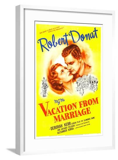 Vacation from Marriage--Framed Art Print