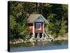 Vacation Home and Boats on Island in Helsinki harbor, Helsinki, Finland-Nancy & Steve Ross-Stretched Canvas