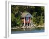 Vacation Home and Boats on Island in Helsinki harbor, Helsinki, Finland-Nancy & Steve Ross-Framed Photographic Print