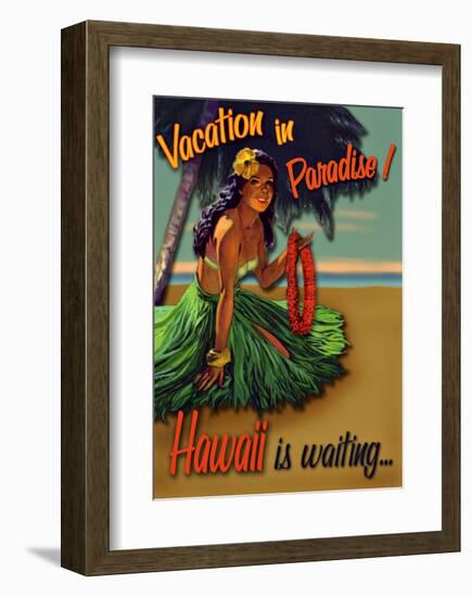 Vacation in Hawaii-null-Framed Giclee Print