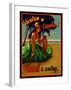 Vacation in Hawaii-null-Framed Giclee Print