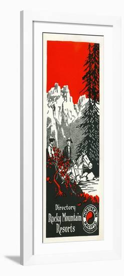 Vacation Spots in the Rockies Brochure, 1928-null-Framed Premium Giclee Print