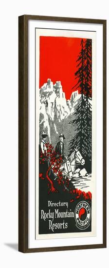 Vacation Spots in the Rockies Brochure, 1928-null-Framed Premium Giclee Print