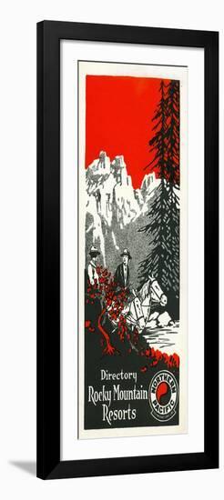 Vacation Spots in the Rockies Brochure, 1928-null-Framed Premium Giclee Print