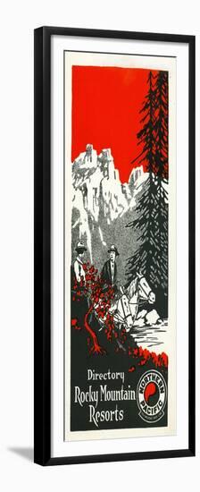 Vacation Spots in the Rockies Brochure, 1928-null-Framed Premium Giclee Print