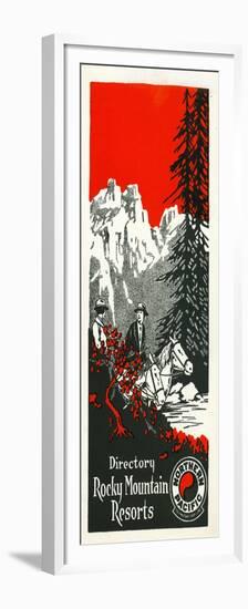 Vacation Spots in the Rockies Brochure, 1928-null-Framed Premium Giclee Print