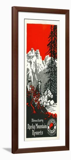 Vacation Spots in the Rockies Brochure, 1928-null-Framed Giclee Print