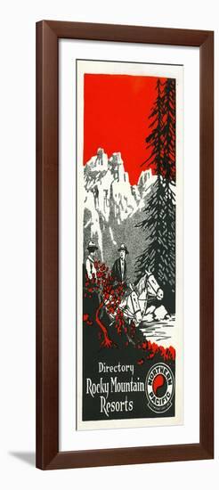 Vacation Spots in the Rockies Brochure, 1928-null-Framed Giclee Print