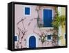 Vacation Villa Detail, Assos, Kefalonia, Ionian Islands, Greece-Walter Bibikow-Framed Stretched Canvas