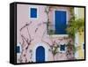 Vacation Villa Detail, Assos, Kefalonia, Ionian Islands, Greece-Walter Bibikow-Framed Stretched Canvas