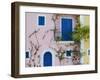 Vacation Villa Detail, Assos, Kefalonia, Ionian Islands, Greece-Walter Bibikow-Framed Photographic Print