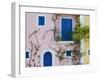 Vacation Villa Detail, Assos, Kefalonia, Ionian Islands, Greece-Walter Bibikow-Framed Photographic Print