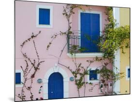Vacation Villa Detail, Assos, Kefalonia, Ionian Islands, Greece-Walter Bibikow-Mounted Photographic Print