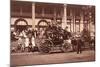 Vacationers and Coach outside Fort William Henry Hotel-null-Mounted Photographic Print