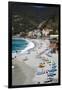 Vacationers Enjoying the Beach, Monterosso, Cinque Terre, Italy-Terry Eggers-Framed Photographic Print