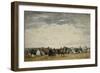 Vacationers on the Beach at Trouville, 1864-Eugene Louis Boudin-Framed Giclee Print