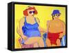 Vacationers-Diana Ong-Framed Stretched Canvas