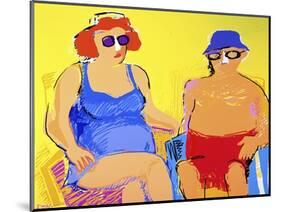 Vacationers-Diana Ong-Mounted Premium Giclee Print