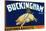Vacaville, California, Buckingham Brand Pear Label-Lantern Press-Stretched Canvas