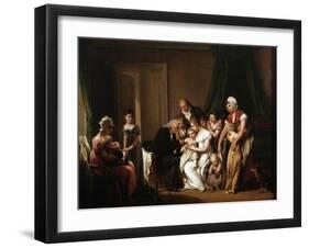 Vaccinating A Small Child-Louis-Leopold Boilly-Framed Art Print