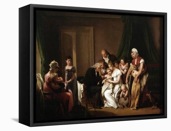 Vaccinating A Small Child-Louis-Leopold Boilly-Framed Stretched Canvas