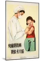 Vaccinating a Young Girl Against TB-null-Mounted Art Print