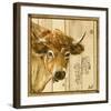 Vache Beige-Clauva-Framed Art Print